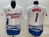 MLB USA Baseball #1 Gorrea 2023 World Baseball Classic White Jersey