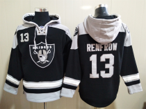 Men's Las Vegas Raiders #13 Hunter Renfrow Black Ageless Must-Have Lace-Up Pullover