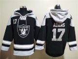 Men's Las Vegas Raiders #17 Davante Adams Black Ageless Must-Have Lace-Up Pullover