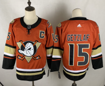 Men's Anaheim Ducks #15 Ryan Getzlaf Orange Adidas Jersey