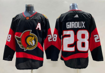 Men's Ottawa Senators #28 Claude Giroux Black 2021 Retro NHL Jersey