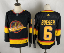 Men's Vancouver Canucks #6 Brock Boeser Black Adidas Jersey