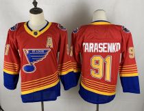 Men's St. Louis Blues #91 Vladimir Tarasenko 2021 Red Reverse Retro  Adidas Jersey