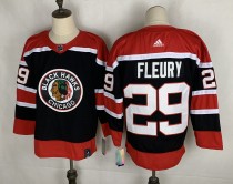 NHL Chicago Blackhawks #29 Fleury 2020-21 Black Reverse Retro Jersey