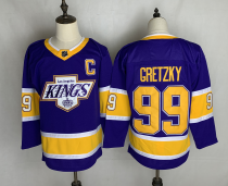 NHL Los Angeles Kings #99 Wayne Gretzky Purple Adidas Jersey