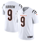 Youth Cincinnati Bengals #9 Joe Burrow 2021 White Vapor Limited Jersey