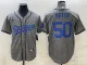 MLB Los Angeles Dodgers #50 Mookie Betts Gray Nike Jersey