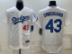 MLB Los Angeles Dodgers #43 Noah Syndergaard White Flex Base Elite Jersey