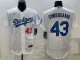 MLB Los Angeles Dodgers #43 Noah Syndergaard White Flex Base Elite Jersey