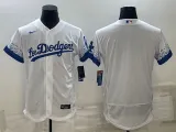 MLB Los Angeles Dodgers Blank White City Connect Flex Base Elite Jersey
