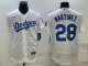 MLB Los Angeles Dodgers #28 J.D. Martinez White  Flex Base Elite Jersey