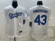 MLB Los Angeles Dodgers #43 Noah Syndergaard White Flex Base Elite Jersey