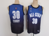 NBA 2023 All-Star #30 Stephen Curry Blue Game Swingman Jersey
