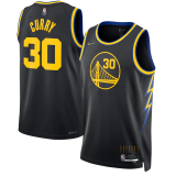 Youth NBA Golden State Warriors #30 Stephen Curry Black Jersey