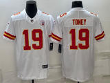 Men's Kansas City Chiefs #19 Toney White Vapor Untouchable Limited Jersey