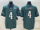 Men's Philadelphia Eagles #4 Jake Elliott Green Super Bowl LVII Patch Vapor Untouchable Limited Jersey