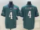 Men's Philadelphia Eagles #4 Jake Elliott Green Super Bowl LVII Patch Vapor Untouchable Limited Jersey