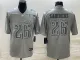 Men's Philadelphia Eagles #26 Miles Sanders Gray Super Bowl LVII Patch Atmosphere Fashion Limited Jersey