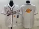 NBA Los Angeles Lakers White Team Big Logo With Patch Baseball Jersey