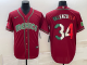 MLB Mexico Baseball #34 Fernando Valenzuela 2023 Red World Baseball Classic Stitched Jersey