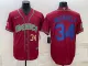 MLB Mexico Baseball #34 Fernando Valenzuela 2023 Red Blue World Baseball Classic