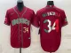 MLB Mexico Baseball #34 Fernando Valenzuela 2023 Red World Baseball Classic Stitched Jersey