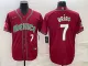 MLB Mexico Baseball #7 Julio Urías 2023 Red World Baseball Classic Stitched Jersey