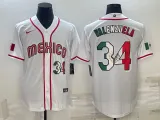 MLB Mexico Baseball #34 Fernando Valenzuela 2023 White World Baseball Classic  Jersey