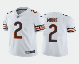 Men's Chicago Bears #2 D.J. Moore White Vapor Untouchable Limited Jersey