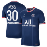 2021/22 PSG Home Lionel Paris Saint Germain Team MESSI PSG No.30 Jersey