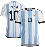 Argentina National Team adidas 2022 Winners Home White/Light Blue Jersey