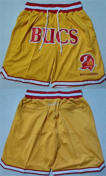 Tampa Bay Buccaneers Yellow Shorts (Run Smaller)