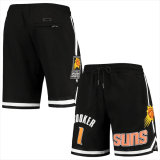 NBA Phoenix Suns #1 Devin Booker Black Shorts