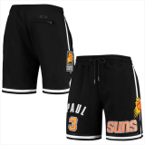 NBA Phoenix Suns #3 Chris Paul Black Shorts