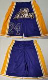 NBA Los Angeles Lakers Purple Gold Shorts (Run Small)