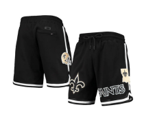 New Orleans Saints Black Shorts