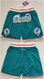 Miami Dolphins Aqua Shorts (Run Small)