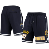 NBA Denver Nuggets #27 Jamal Murray Navy Shorts