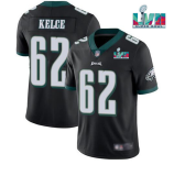 Men's Philadelphia Eagles #62 Jason Kelce Green Super Bowl LVII Patch Vapor Untouchable Jersey