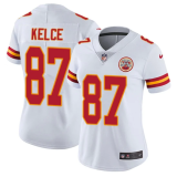 Womens Kansas City Chiefs #87 Kelce White Vapor Untouchable Limited Jersey