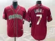 Men's Mexico Baseball #7 Julio Urías 2023 Red World Baseball Classic Stitched Jersey