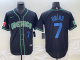 Men's Mexico Baseball #7 Julio Urías 2023 Black World Baseball Classic Stitched Jersey