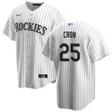 MLB Colorado Rockies #25 C.J. Cron White Home Nike Jersey
