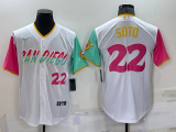 MLB San Diego Padres #22 Soto White 2022 City Connect Jersey