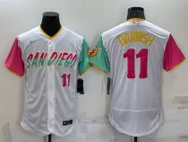 MLB San Diego Padres #11 Yu Darvish White 2022 City Connect Flex Base Elite Jersey