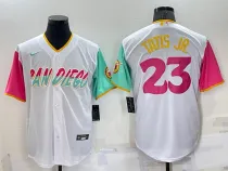 MLB San Diego Padres #23 Fernando Tatis Jr. White 2022 City Connect Jersey