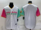 MLB San Diego Padres Blank White 2022 City Connect Jersey