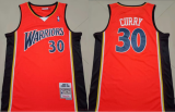 NBA Golden State Warriors #30 Curry Orange Jersey