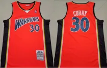 NBA Golden State Warriors #30 Curry Orange Jersey