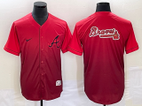 MLB Atlanta Braves Blank Red Game Nike Jersey